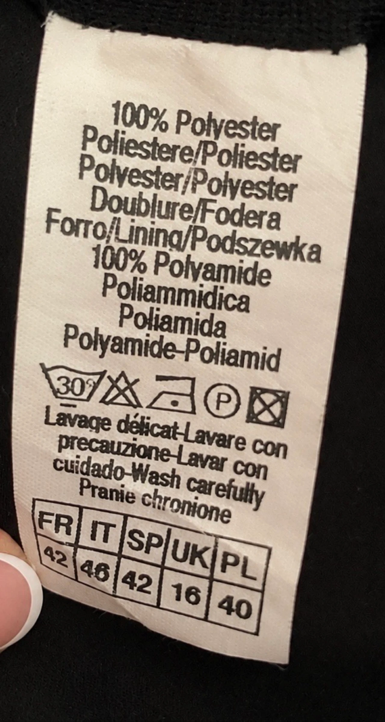 Vestido preto Camaïeu T42 fluido de voile forrado elegante para noite cerimônia – photo 5
